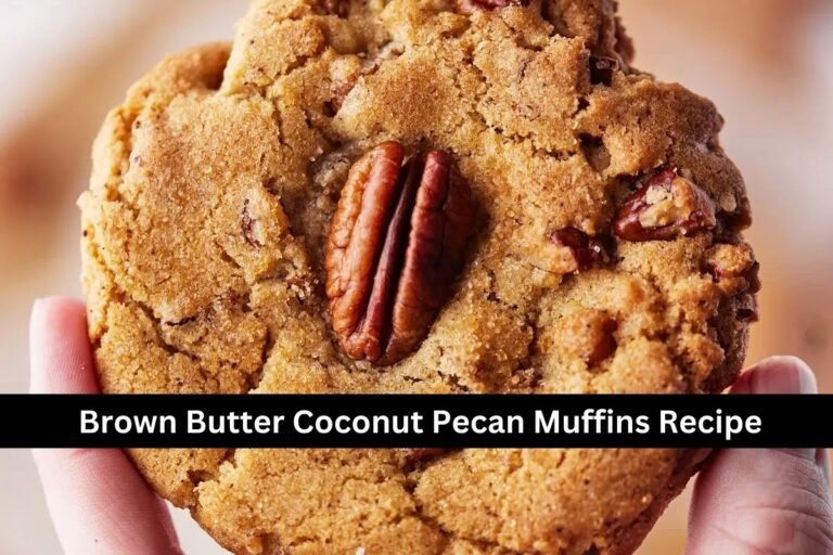 Brown Butter Coconut Pecan Muffins Recipe